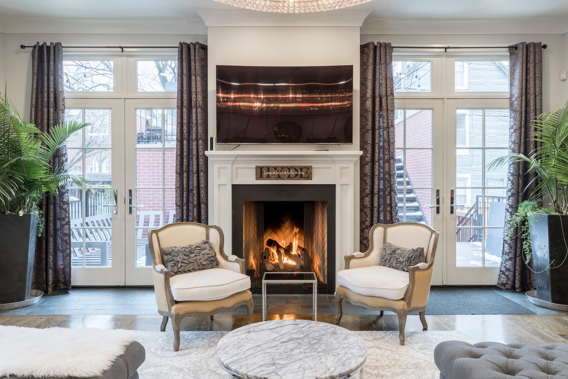 chairs inside living room